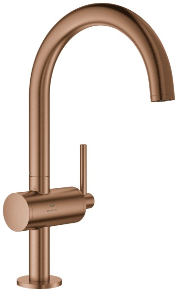GROHE Einhand-Waschtischbatterie Atrio 24362 L-Size warm sunset gebürstet, 24362DL0