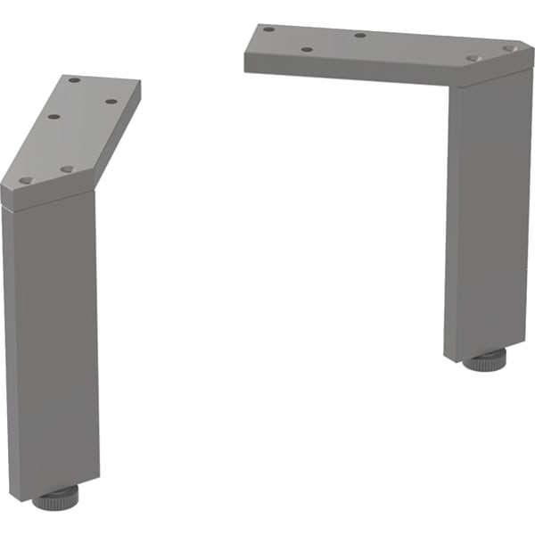Geberit Set Füße schmal (2 Stück): H=15-15.8cm, lava / pulverbeschichtet matt, 500367JK1