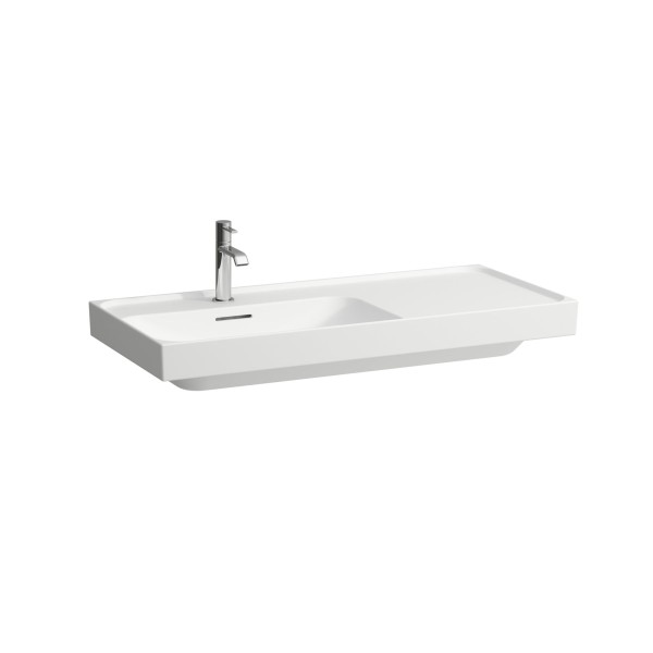 LAUFEN Waschtisch MEDA 460x1000x160 Ablage rechts 1 Hl. m.Ül. weiß matt, H8171187571041
