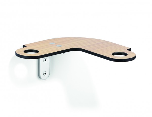 Giese Slimbord mit Halter für Rasierer Eckmodell links holzoptik, 30966-02