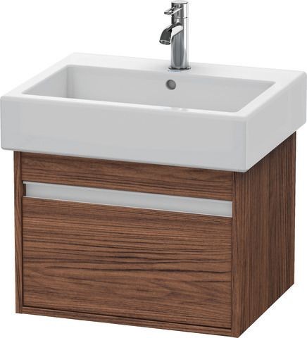 Duravit Ketho Waschtischunterbau wandhängend Nussbaum dunkel Matt 550x440x410 mm - KT668602121
