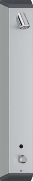 Hansa Duschpaneel HANSAELECTRA 9670, 1-strahlig 3 V BT DN15 Aluminium/verchromt, 96702219