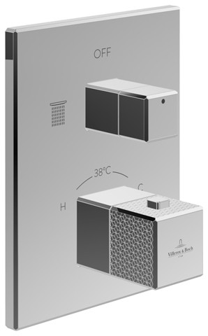 Villeroy & Boch Unterputz-Thermostat 2-Mengereg Mettlach 150x190x129mm Chrom