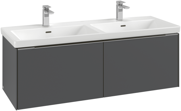 Villeroy & Boch Waschtischunterschrank Subway 3.0 C56701 1272x429x478mm 2 Ausz. Waschtisch mittig Wi