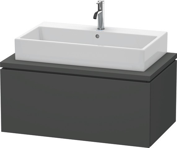 Duravit L-Cube Konsolenwaschtischunterbau wandhängend Graphit Matt 920x547x400 mm - LC581304949
