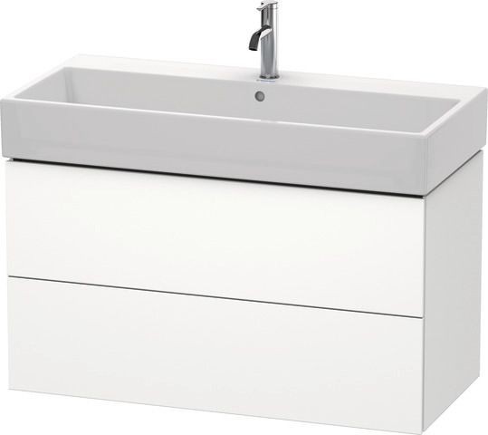 Duravit L-Cube Waschtischunterbau wandhängend Weiß Supermatt 984x459x544 mm - LC627808484