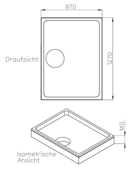 Neuesbad Wannenträger für Kaldewei Superplan Zero 100x130x2