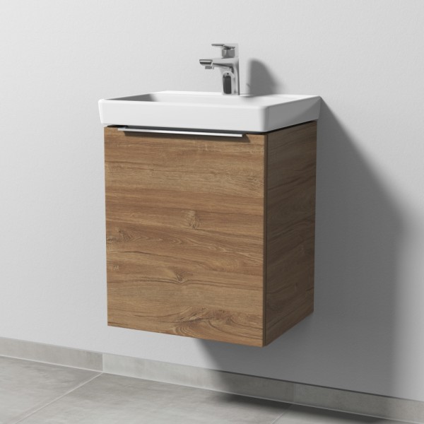Sanipa 3way Waschtischunterbau zu Villeroy & Boch Avento Waschtisch mit 1 Tür, Eiche-Kansas