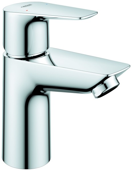 GROHE Waschtischarmatur BauEdge S-Size DF 3,5l/min PushOpen Ablaufgarnit. chrom, 23896001