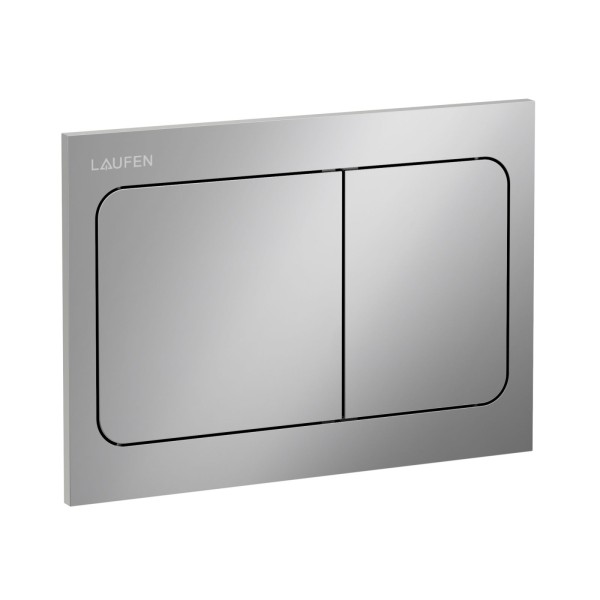 Laufen Betätigungsplatte AIR INEO mit Zweimengenbetätigung chrom matt, H9001130070001