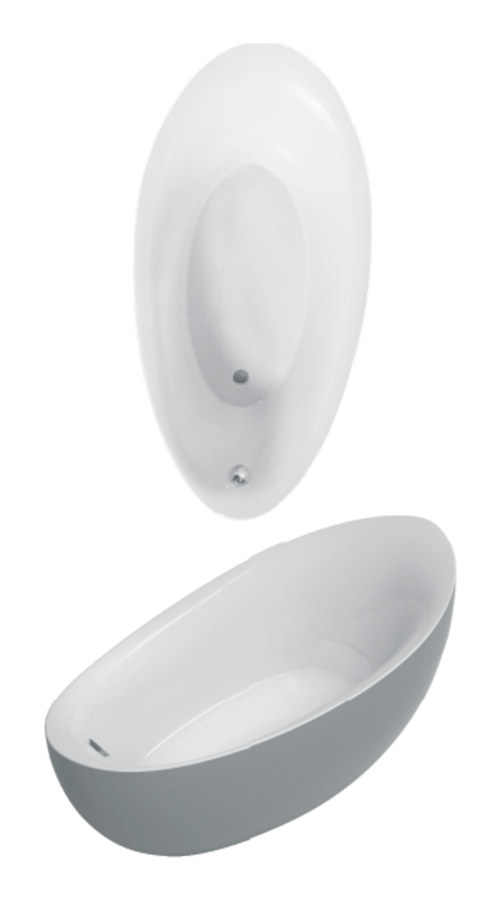 Villeroy & Boch Badewanne Aveo UBQ194AVE9T1 1900x950 Spezielle Form BiColor Quaryl weiß alpin, Q194A Q194AVE9T1BCV01