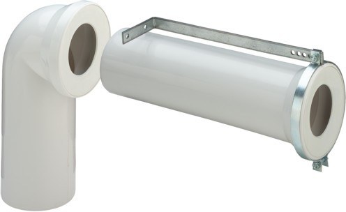 Viega WC Anschlussgarnitur 3811.01 in 110x230/400mm Kunststoff weiss