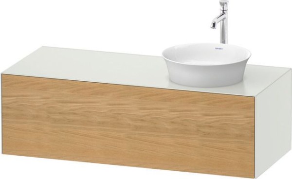 Duravit White Tulip Konsolenwaschtischunterbau wandhängend Natur Eiche & Weiß Matt & Seidenmatt 1300