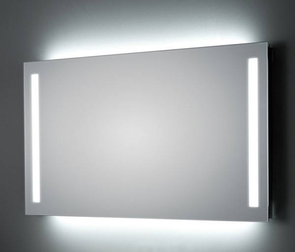 Koh-i-Noor DUO LED Spiegel mit Raumbeleuchtung hinter dem Spiegel und Spiegelbeleuchtung, B: Schalt