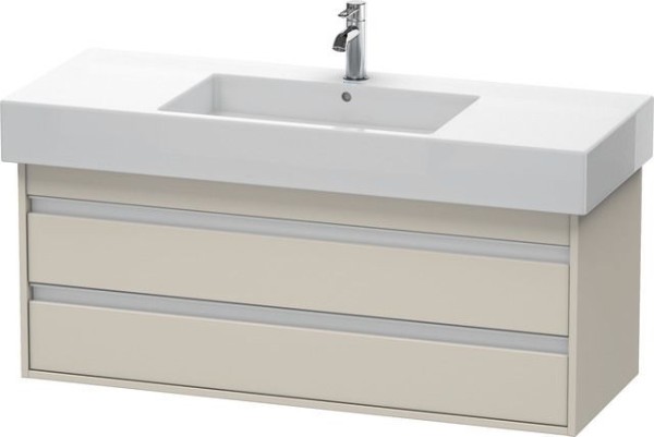 Duravit Ketho Waschtischunterbau wandhängend Taupe Matt 1200x455x480 mm - KT664209191