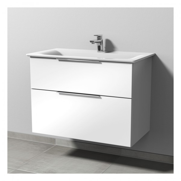 Sanipa 3way Waschtischunterbau zu Ideal Standard Connect Air Waschtisch mit 2 Auszügen, Eiche-Nordic