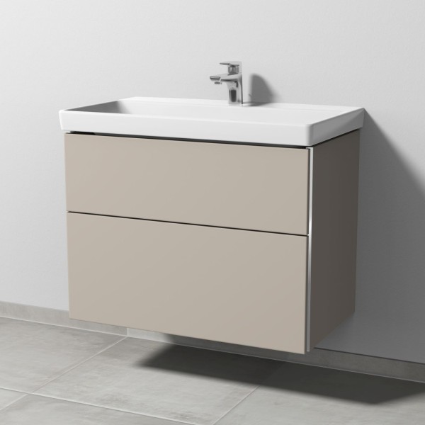 Sanipa 3way Waschtischunterbau zu Villeroy & Boch Avento Waschtisch mit 2 Auszügen, Kaschmir-Matt