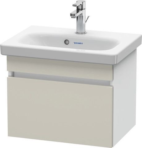 Duravit DuraStyle Waschtischunterbau wandhängend Taupe & Weiß Matt 500x368x398 mm - DS630309118