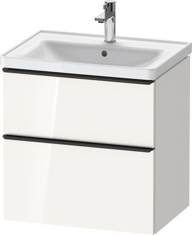 Duravit D-Neo Waschtischunterbau wandhängend Weiß Hochglanz 634x452x625 mm - DE43540BD220000