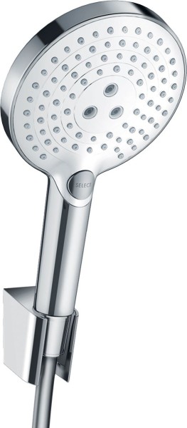 Hansgrohe Brausenset Raindance Select S 120 Porter'S weiss/chr.1600mm Brauseschlauch, 26721400