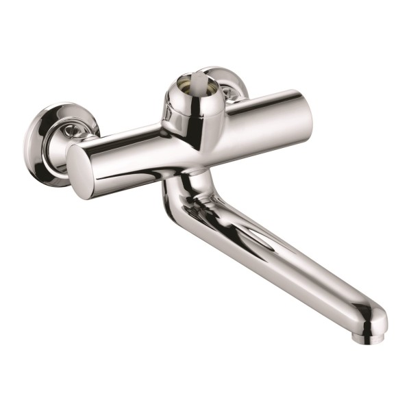 KLUDI PROVITA Wandarmatur-Einhandmischer DN 15 ohne Hebel, Ausladung 325 mm chrom