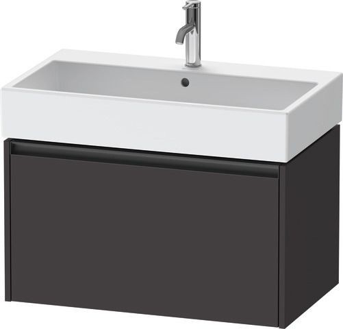 Duravit Ketho.2 Waschtischunterbau wandhängend Graphit Supermatt 784x460x440 mm - K25077080800000