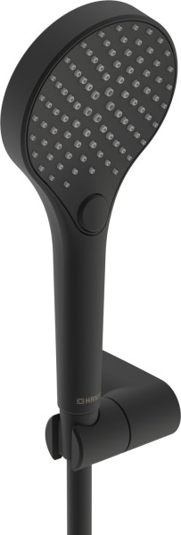 Hansa Handbrausegarnitur HANSAVIVA 4417, 3-strahlig Matt-Schwarz, 4417012033