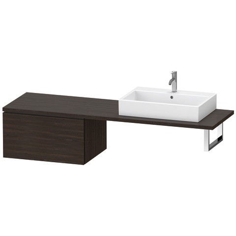 Duravit L-Cube Unterschrank für Konsole Nussbaum gebürstet Matt 720x547x400 mm - LC585406969