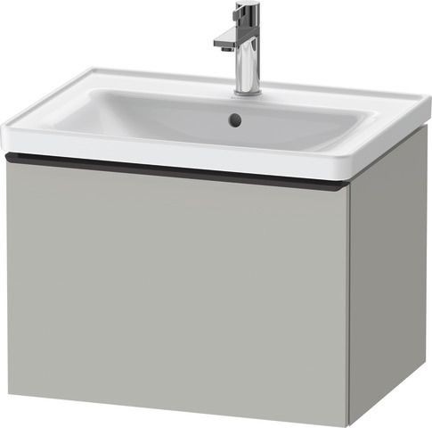 Duravit D-Neo Waschtischunterbau wandhängend Betongrau Matt 634x452x440 mm - DE42540BD070000