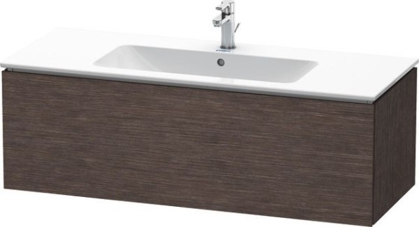 Duravit L-Cube Waschtischunterbau wandhängend Eiche dunkel gebürstet Matt 1220x481x400 mm - LC614307