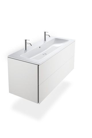 Duravit L-Cube Waschtischunterbau wandhängend Weiß Matt 1220x481x550 mm - LC624301818