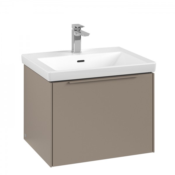 Villeroy & Boch Subway 3.0 Waschbeckenunterschrank, mit Beleuchtung, 1 Auszug, 572 x 432 x 462 mm, T