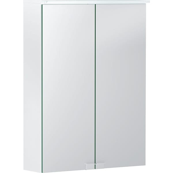 Geberit Option Basic Spiegelschrank m. Beleuchtung, zwei Türen, 50x67,5x14cm, 500257001