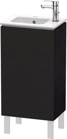 Duravit L-Cube Waschtischunterbau bodenstehend Eiche Schwarz Matt 420x294x704 mm - LC6273R1616