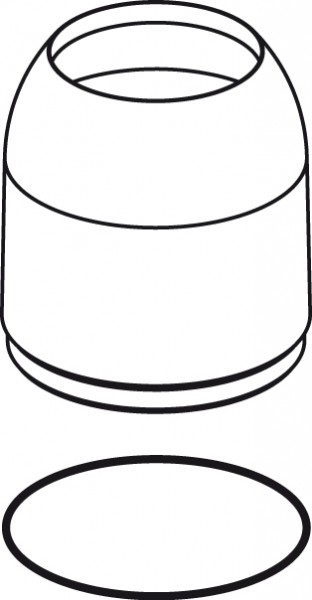 Ideal Standard Abdeckkappe mit O-Ring, B960229AA, B960229AA Chrom