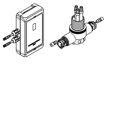 KWC Aquarotter Hygieneeinheit, F5, AP, LABS-konform, f. Einhebel-Standbatterie F5 100 mm, 2030048742