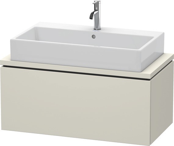 Duravit L-Cube Konsolenwaschtischunterbau wandhängend Taupe Matt 920x477x400 mm - LC580309191