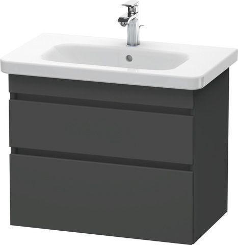 Duravit DuraStyle Waschtischunterbau wandhängend Graphit Matt 730x448x610 mm - DS648104949