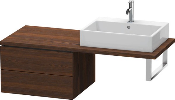 Duravit L-Cube Unterschrank für Konsole Nussbaum gebürstet Matt 620x547x400 mm - LC583806969