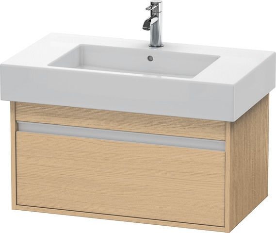 Duravit Ketho Waschtischunterbau wandhängend Natur Eiche Matt 800x455x410 mm - KT669003030