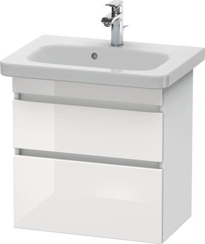 Duravit DuraStyle Waschtischunterbau wandhängend Weiß Hochglanz & Matt 580x368x610 mm - DS647902218