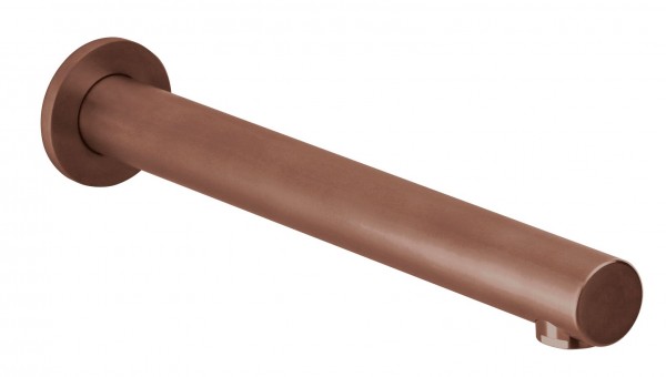 Herzbach Design iX Wandauslauf 240mm Edelstahl Copper, 21.142000.2.39