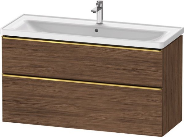 Duravit D-Neo Waschtischunterbau wandhängend Nussbaum dunkel Matt 1184x452x625 mm - DE4391034210000