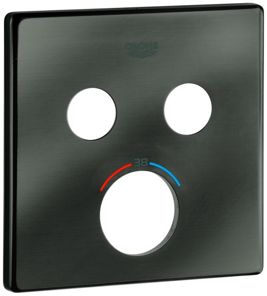 Grohe Rosette 49039 für SmartControl UP-THM mit 2 ASV hard graphite gebürstet, 49039AL0