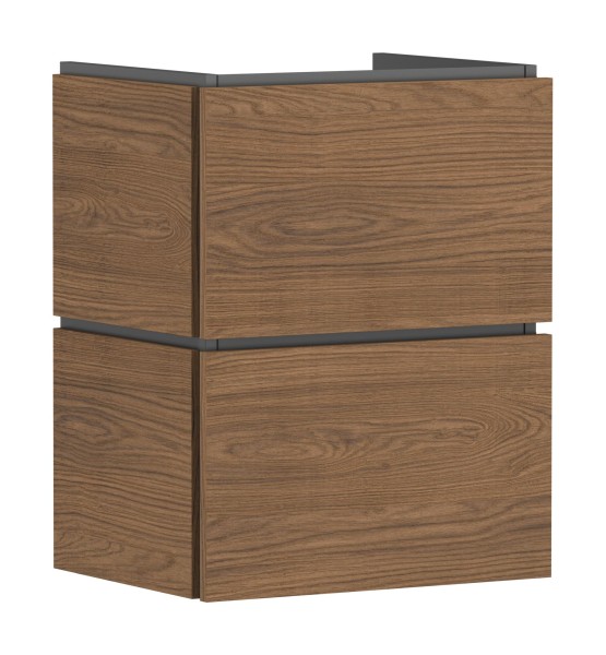 Hansgrohe Waschtischunterschrank Xilesa E 480x380mm m.2SK f. Handwaschbecken Eiche Kaschmir, 54248