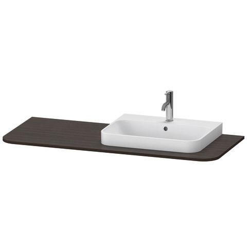Duravit Happy D.2 Plus Konsole Nussbaum gebürstet Matt 1300x550x16 mm - HP031KR6969