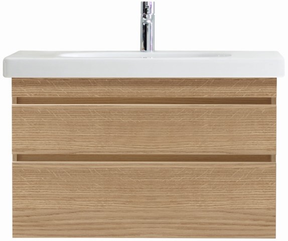 Duravit DuraStyle Waschtischunterbau wandhängend Natur Eiche Matt 930x448x610 mm - DS648203030