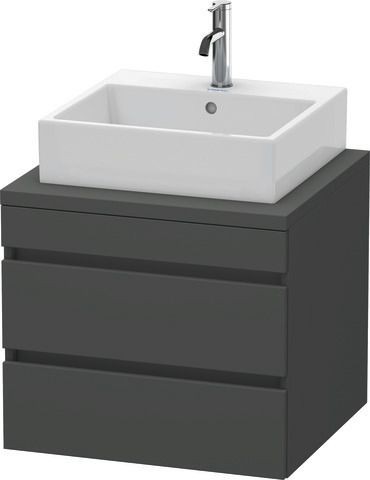 Duravit DuraStyle Konsolenwaschtischunterbau wandhängend Graphit Matt 600x548x512 mm - DS531504949