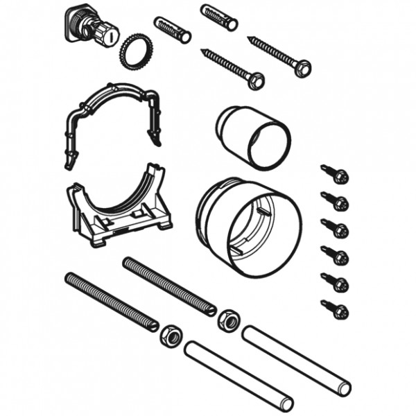 Geberit Duofix WC Montagezubehör Rohbau