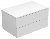 Keuco Sideboard Edition Keuco Sideboard Edition 400 31742, 2 Ausz., weiß/Glas titan sat.,450, 31742770001